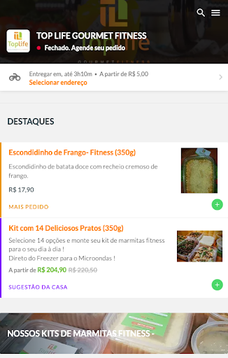 Android application Top Life Gourmet screenshort