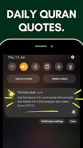 Android application The Daily Ayah screenshort