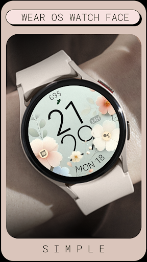 Android application Pastel Blossom Watch Face screenshort