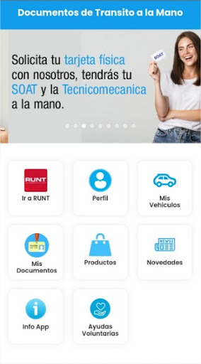 Android application Documentos Transito a la Mano screenshort