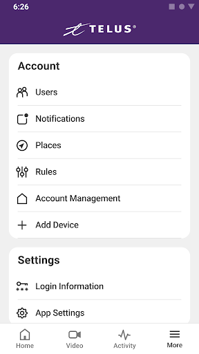 Android application SmartHome screenshort