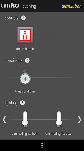 User Settings NikoHomeControl Screen 3