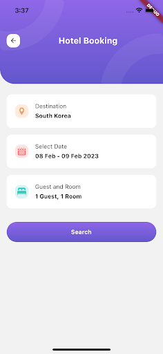 LQD - Flutter Travel App Screen 2