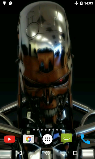 Android application Iron Robot 3D Live Wallpaper screenshort