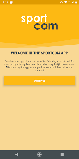Android application SportCom screenshort