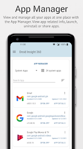 Captura 3 Droid Insight 360: Files, Apps android