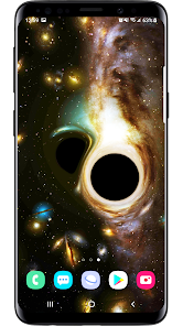 Screenshot 2 Black Hole Simulation 3D Live  android