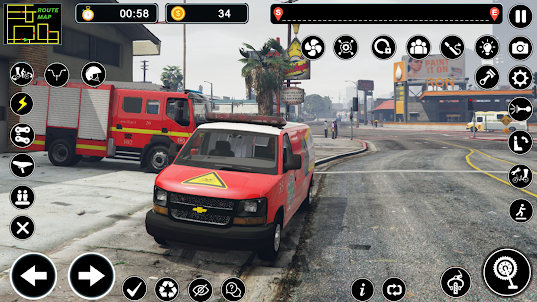 消防車: ドライビング ゲーム 2023