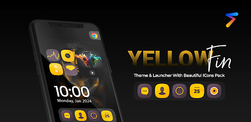 Android application Yellow Fin Icon Pack screenshort