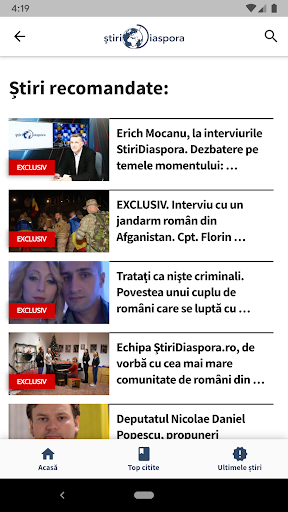 StiriDiaspora Screen 3