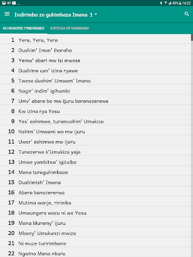 Indirimbo zo guhimbaza Imana m Screen 3