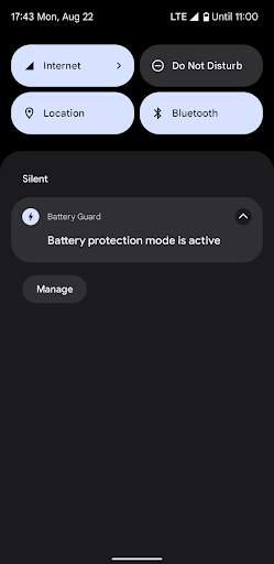 Battery Guard Screen 3