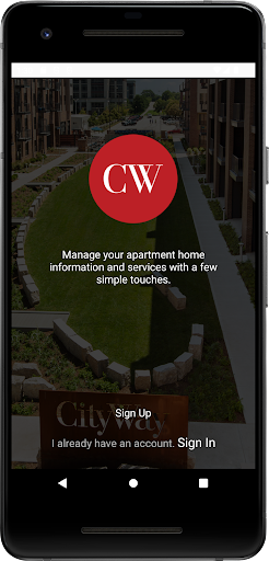 Android application CityWay Resident Experience screenshort