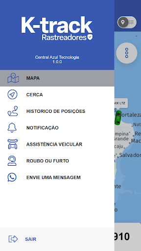 Android application K-TRACK screenshort