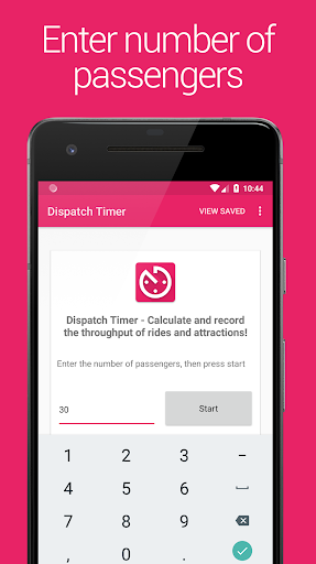Android application Dispatch Timer screenshort