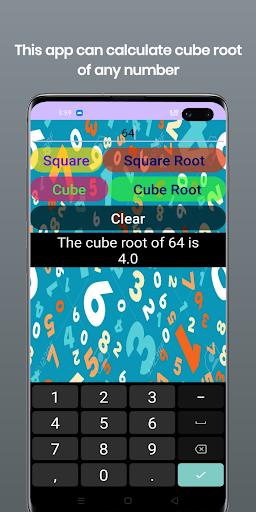 Square, Cube & Root calculator Screen 2