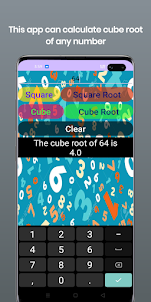 Square, Cube & Root calculator