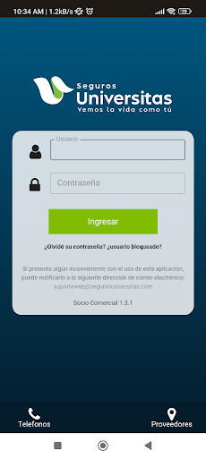 Seguros Universitas: Socio Screen 2