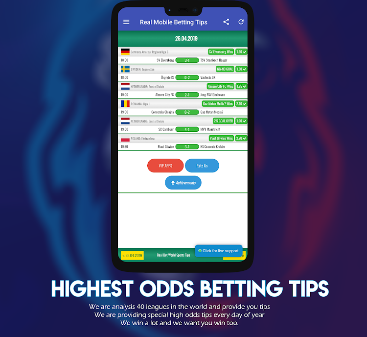 Real Bet VIP World Sports Tips - 8.0 - (Android)