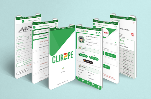 Android application Clik2pe RechargeCommission App screenshort