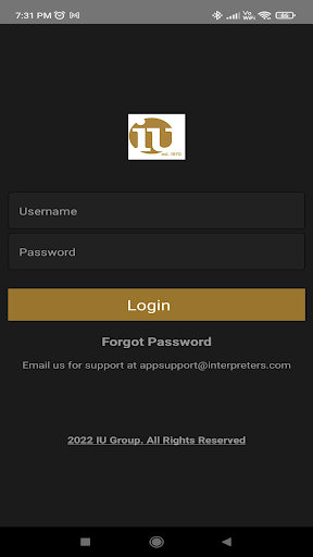 Android application IU Interpreter App screenshort