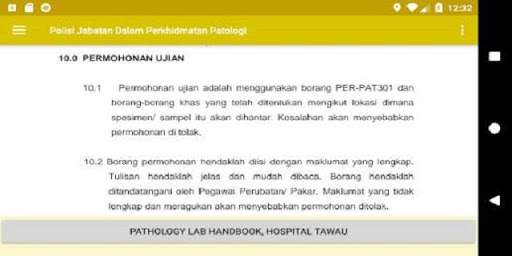Polisi Jabatan Patologi, Hospi