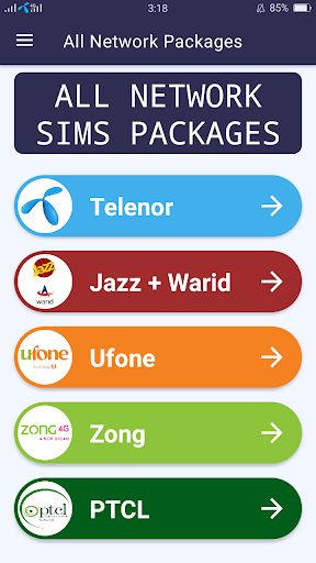 All Network Packages Screen 2
