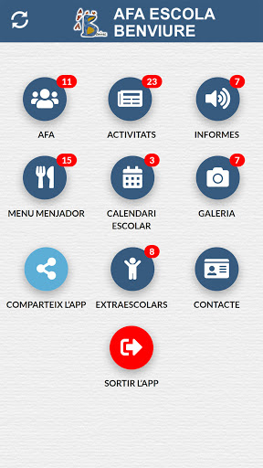 Android application AFA BENVIURE Castellbisbal screenshort