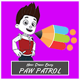 How Draw Easy Paw Patrol icon