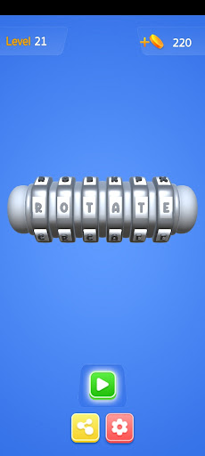 Android application Rotate Word Puzzle screenshort