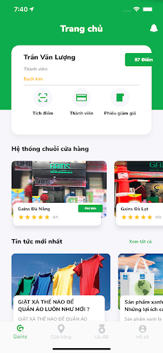 Android application Gains – Siêu Thị Hàng Hóa Châu screenshort