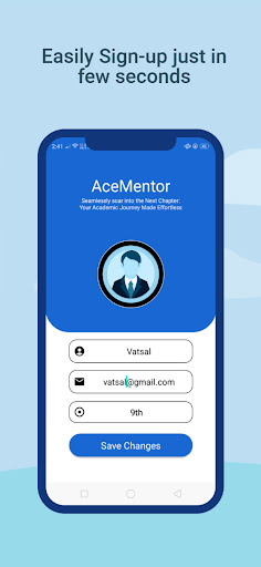 Android application AceMentor screenshort