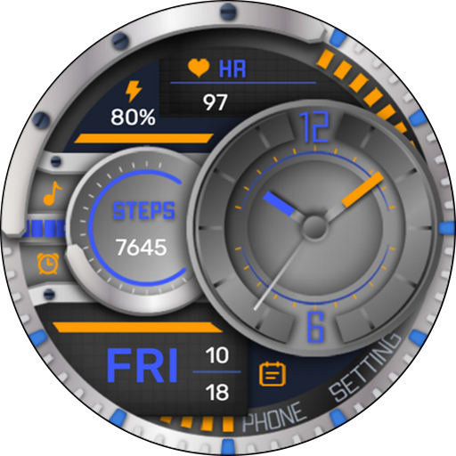 Jumping Yellow For Wear OS Screenshot