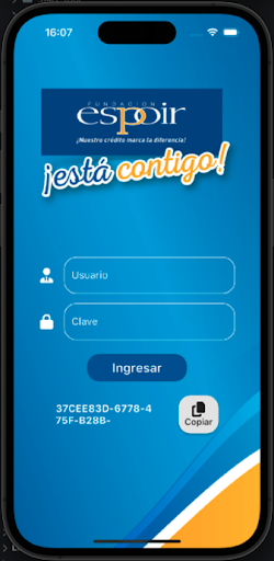 Android application Integra ESPOIR screenshort