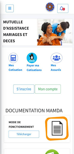 Android application MAMDA screenshort