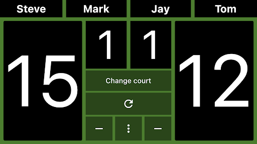Badminton Scoreboard Screen 3
