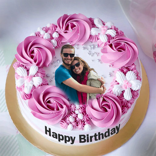 Name Photo On Birthday Cake logo