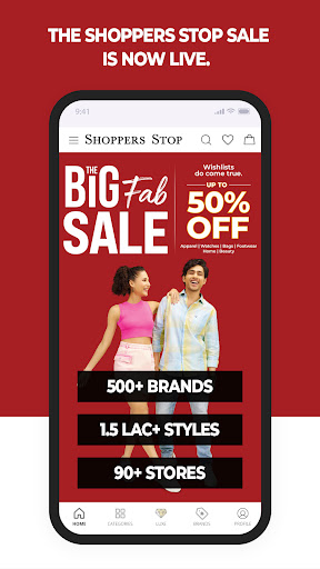 Android application Shoppers Stop Fashion Shopping screenshort