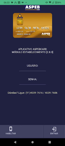 Android application ASPEB Estabelecimento screenshort