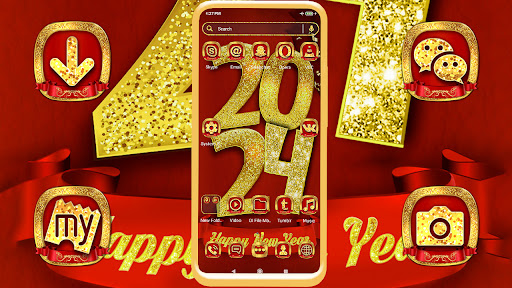 2024 Happy NewYear Theme Screen 3