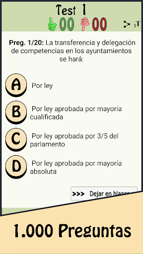 TestOpos Estatuto de Andalucía Screen 3