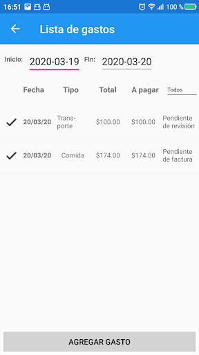 Android application Técnica Mineral screenshort