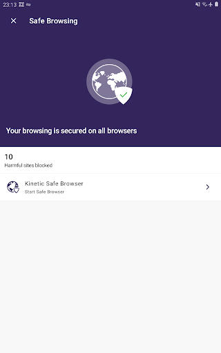 Screenshot of Kinetic Secure