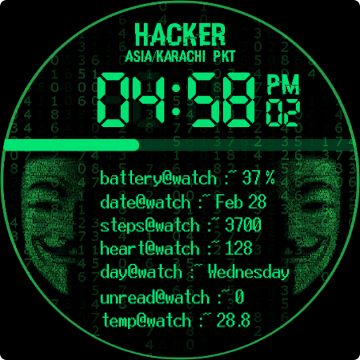 Hacker Watch Face Logo