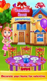 Valentine Room Decoration Game Screenshot