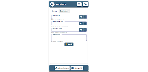 Android application Leech Research Database screenshort