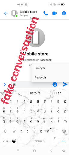 Android application Chat Prank screenshort