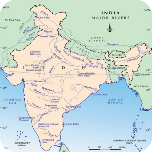 India River Map  Icon