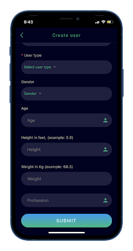 Gym assistant Screen 2