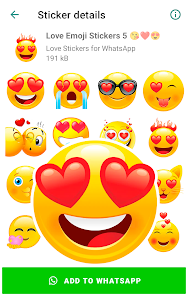 Captura de Pantalla 9 Emoji de amor para WhatsApp android